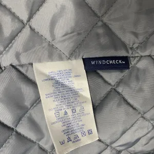 Lands End‎ Coat Womens Medium Blue Full Zip Outdoor Wind Check Nylon thumbnail 8