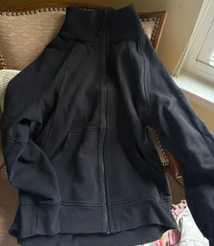 Lululemon Black scuba full zip funnel neck thumbnail 1