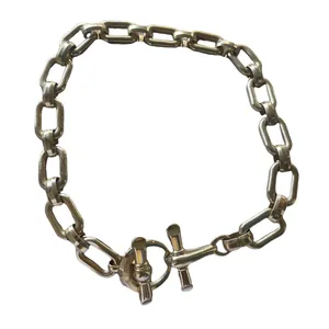 Monet Vintage Chunky Square Link Choker Necklace thumbnail 2