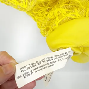 Zara Womens Blogger Fave Yellow Floral Lace‎ Ruched V-Neck Bodycon Midi Dress S thumbnail 8