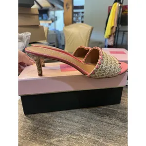 KATE SPADE NEW YORK Raffia Heeled Sandals Size 9.5‎ thumbnail 5