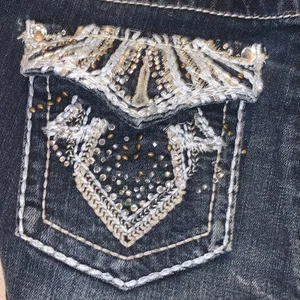 Maurices Premium embroidered Sequined Pockets Bootcut Jeans thumbnail 9