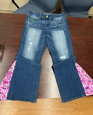 American Eagle Super Stretch Favorite Boyfriend Custom Jeans Size 14 thumbnail 1
