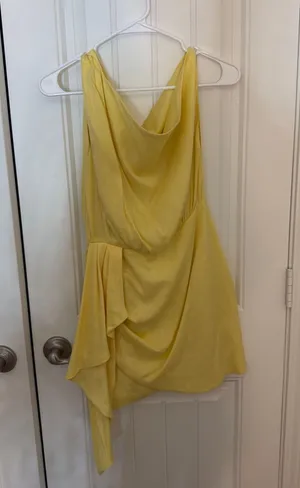 Showpo Mini Dress Butter Yellow thumbnail 1