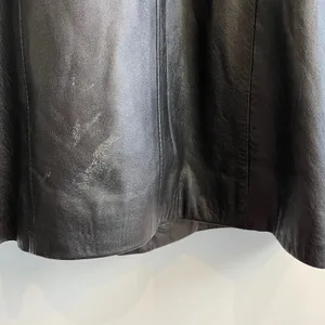 Leather Factory Firenze Italy Womens Black Leather Blazer Jacket Coat Sz 38 US 4 thumbnail 4