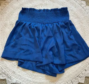 The Pants Store Blue Silk Shorts thumbnail 1