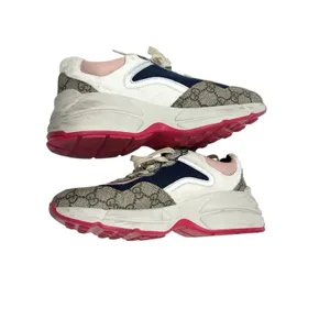Gucci Rhyton GG Canvas Multi Monogram Low Top Sneakers Runners Size 38.5 thumbnail 12