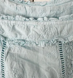 Anthropologie Pilcro Square-Neck Lace Swing Mini Dress, Size M thumbnail 12