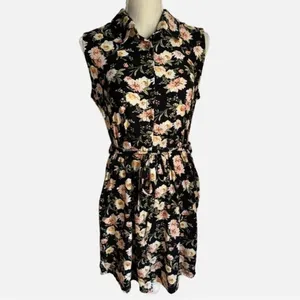 No Boundaries Floral Lace Back Dress XL Junior’s 15-17 EUC thumbnail 3