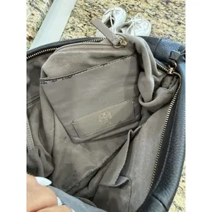 Vince Camuto Black Pebbled Leather Slouchy Hobo Crescent Shoulder Bag thumbnail 6