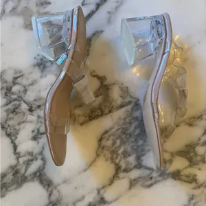 NIB Public Desire Clear Block Barely There 2.5” Heels UK 3/US 5 thumbnail 8