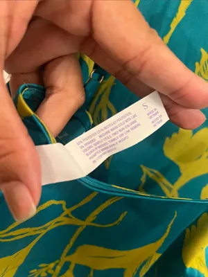 Stars above Small Teal Slip Dress with Chartreuse Floral Print thumbnail 6