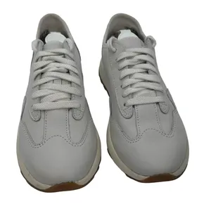 Clarks Women's Size 7 1/2 M DashLite Lo Leather Trainers‎ Sneakers Shoes Ivory thumbnail 2