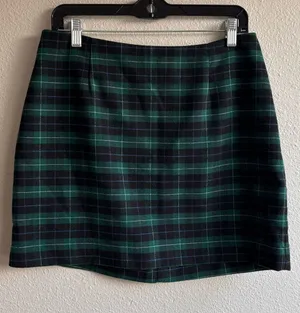 Classic Green Plaid Mini Skirt thumbnail 1