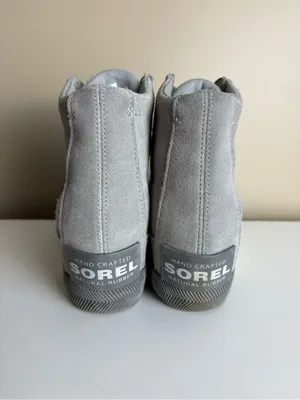 Sorel Women's Out N About Wedge II Boots Grey Suede Size 7.5 thumbnail 5