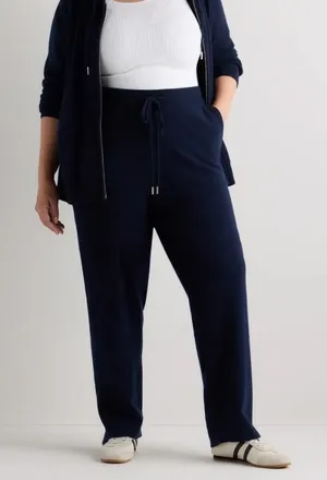 Quince Mongolian Cashmere Straight‎ Leg Pants In True Navy Size Small thumbnail 1