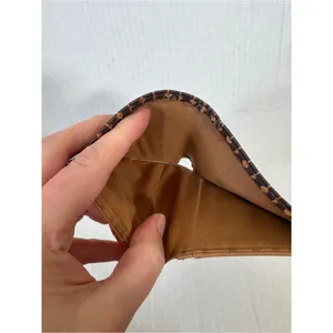 Fossil Tan Black Leather Fold Over Wallet Small Classic Women’s thumbnail 6