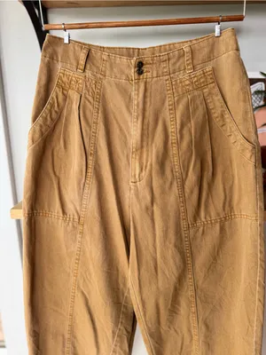 Universal Threads Camel Tan Barrel Leg Utility Tapered Pants Sz 4 thumbnail 11