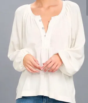 Free People We The Free Burnout Arcadia Henley Top thumbnail 1