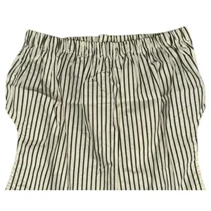 NWT Weworewhat Cropped Sleeveless Popover Shirt Small Antique White Grey Stripe thumbnail 7