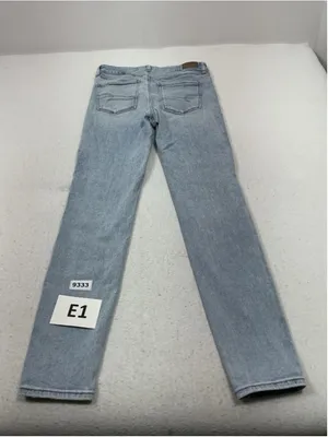 Womans Excellent American Eagle Jegging Light Wash Blue Jeans Size 10 Waist 29 thumbnail 2
