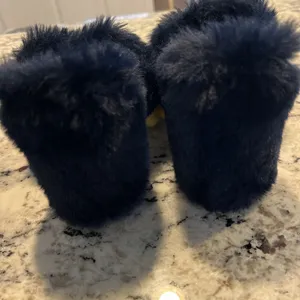 Sam Edelman Yael Furry‎ Mules Blue/Gold/Yellow 7 thumbnail 5