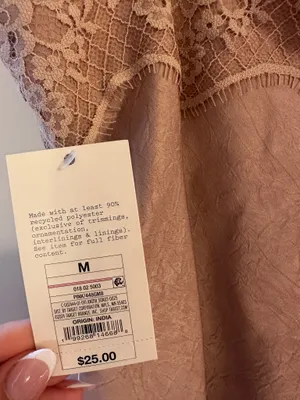 A New Day nude lace cami blouse thumbnail 3