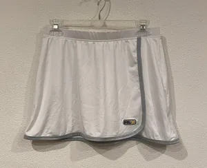 RLX Polo Sport Skirt Womens Medium White Solid Athletic Tennis Wrap Trim Stretch thumbnail 1