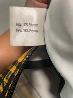 PINK Plaid Mini Backpack - Yellow & Black thumbnail 7