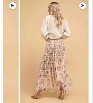 Boutique Pink Lace Maxi Skirt thumbnail 3