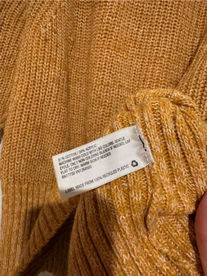 Universal Thread Chunky Knit cropped Sweater mustard yellow medium thumbnail 6