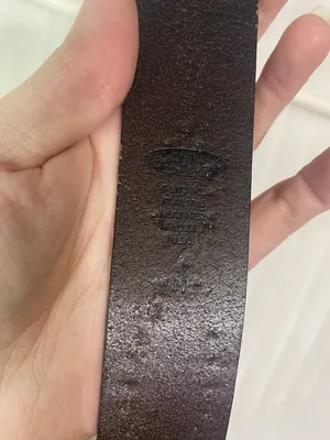 Vintage Brown Genuine Italian Leather Studded Belt Size Medium USA Made Western thumbnail 5