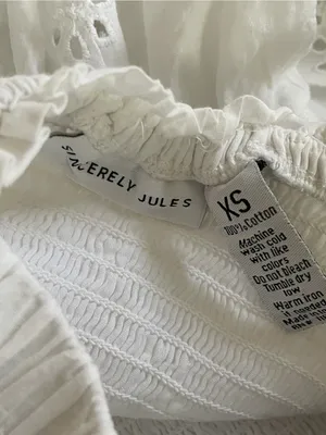 Sincerely Jules White Eyelet Tiered Sundress with Smocked Bodice thumbnail 2