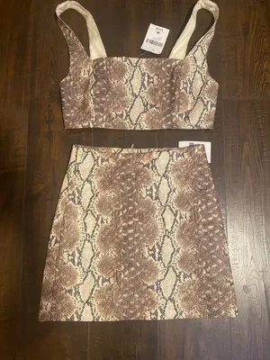 Forever 21 snakeskin set thumbnail 1