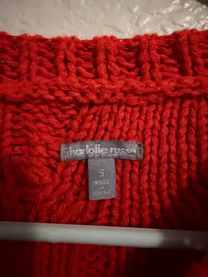 Charlotte Russe Red Sweater thumbnail 3