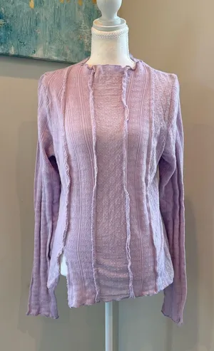 Free People Orchid Dust Long Sleeve Top NWT thumbnail 1