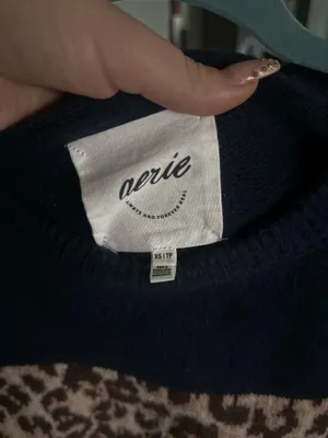 Aerie Cheetah Sweater Oversized thumbnail 3