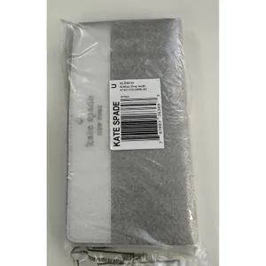 Kate Spade Staci Slim Bifold Wallet Nimbus Grey Colorblock‎ Saffiano Leather NEW thumbnail 3