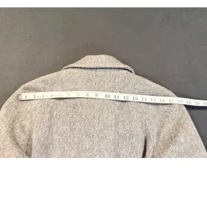 Vintage Soda-Set Fashions Gray Wool Overcoat Union Made Mid Century Coat Wool thumbnail 14