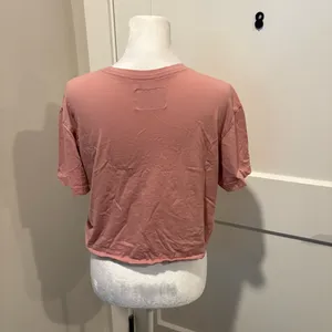 Champion Pink Crop Tee Logo Graphic Short Sleeve Size Medium thumbnail 2