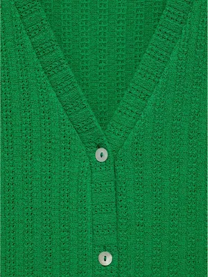 Mango 2-pc Coord Set Crochet Vest & Pant NWT Green Size Small thumbnail 7