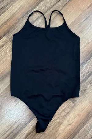 TNA Aritzia racer back body suit Black Size XS thumbnail 1