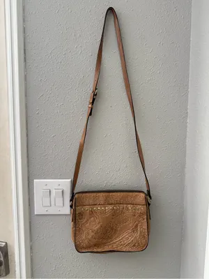 Patricia Nash Tooled Leather Crossbody - Boho Western Charm thumbnail 2