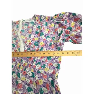 Faithfull The Brand Floral Tiered Midi Dress US Sz 10 Kate Middleton XL #D13-8 thumbnail 6
