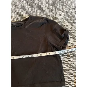 Urban Outfitters Crop Top Black T- Shirt Large thumbnail 2
