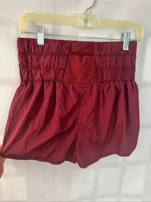 Free people movement The Way Home Run Shorts in burgundy size medium thumbnail 4
