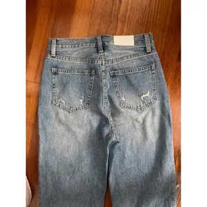 Pistola High Rise Straight Leg Distressed Jeans Light Wash Size 25 thumbnail 6