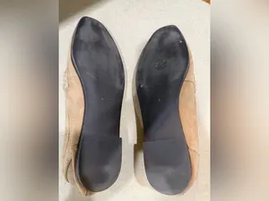 Steve Madden Suede Loafers in Light Beige with Gold Bit thumbnail 6