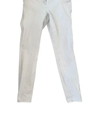 GAP Maternity White Denim Pregnancy Stretch Panel Skinny Jeans Size 28 / US 6 thumbnail 6