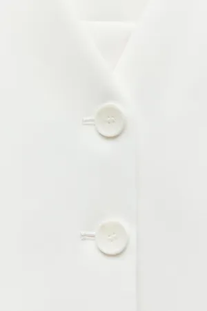ZARA white vest top sleeveless blazer jacket thumbnail 11